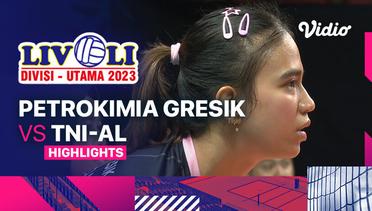 Putri: Petrokimia Gresik Pupuk Indonesia vs TNI-AL - Highlights | Livoli Divisi Utama 2023