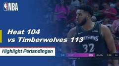 NBA I Cuplikan Pertandingan : Timberwolves 113 vs Heat 104