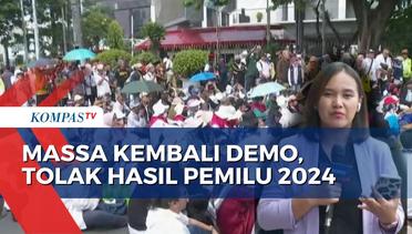 Demo di Patung Kuda, Massa Tuntut Jokowi Diturunkan dan Tolak Hasil Pemilu 2024