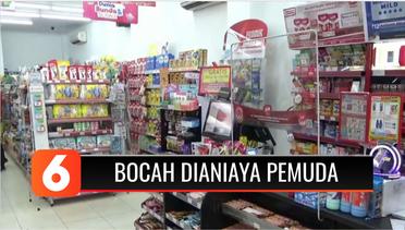 Viral Bocah Dianiaya Pemuda di Depan Kasir Minimarket Senen | Liputan 6