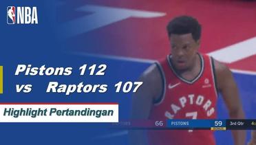 NBA I Cuplikan Pertandingan : Pistons 112	vs Raptors 107