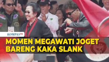 Momen Megawati Joget Bareng Kaka Slank di Kampanye Terbuka