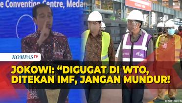 Tegas! Jokowi Bilang Digugat di WTO Ditekan IMF, Jangan Mundur