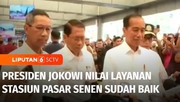 Presiden Jokowi Tinjau Kepadatan Pemudik, Nilai Layanan Stasiun Senen Baik | Liputan 6