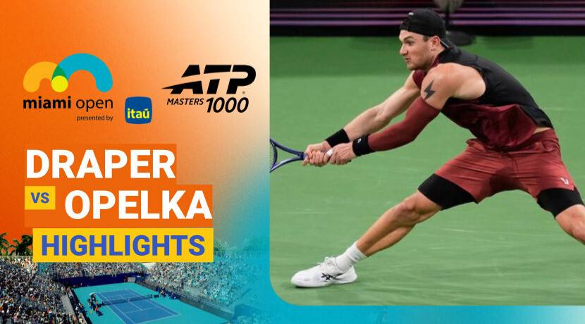 Jack Draper vs Reilly Opelka - Round 2 (Grandstand) | ATP 1000: Miami Open presented by Itau 2026