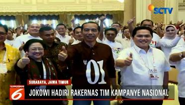 Jokowi Kenalkan Salam Jempol di Rakernas TKN di Surabaya - Liputan6 Pagi