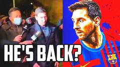 MESSI HAS BEEN SEEN AT BARCELONA! HES COMING BACK- THATS WHAT MESSI WAS DOING AT BARCELONA!