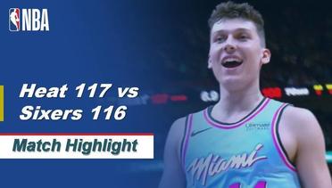 NBA I Match Highlight : Miami Heat 117 vs Philadelphia Sixers 116