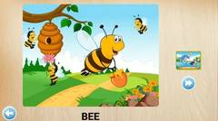 Puzzle for Kids - Animals - Bee, Dolphin & Zebra