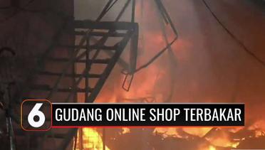 Gudang Penyimpanan Barang Online Shop di Penjaringan Terbakar, 17 Mobil Pemadam Dikerahkan | Liputan 6