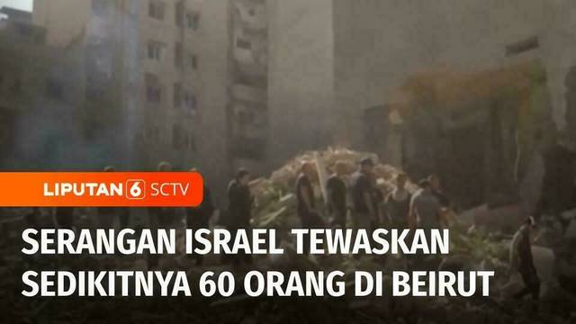 Serangan Udara Israel Guncang Beirut, Dua Wilayah Permukiman Hancur | Liputan 6