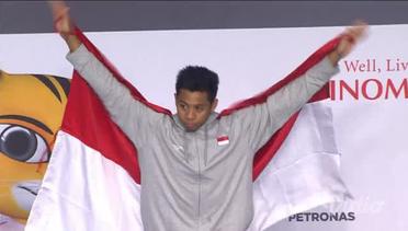 Victory Ceremony Men's 400m Freestyle - Aflah Fadlan Prawira Raih Medali Perak