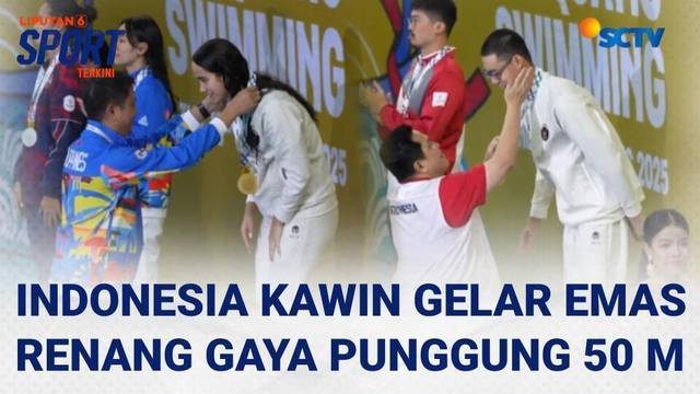 Bikin Bangga! Indonesia Kawin Gelar Emas Renang Gaya Punggung 50 Meter Putra & Putri | Liputan 6