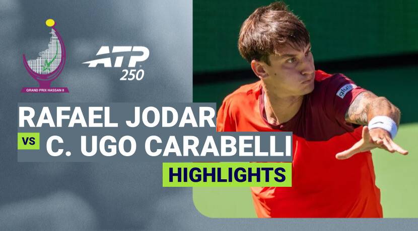 Rafael Jodar vs Camilo Ugo Carabelli - Semifinal | ATP 250: Grand Prix Hassan II 2026