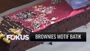 Kreasi Brownies Motif Batik di Hari Batik Nasional! | Fokus