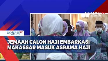 Jemaah Calon Haji asal Papua Embarkasi Makassar Masuk Asrama Haji