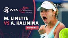 Semifinal: Magda Linette vs Anhelina Kalinina - Highlights | WTA Open Capfinances Rouen Metropole 2024