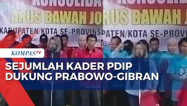 Sejumlah Kader PDIP Lampung Pakai Baju Relawan Prabowo-Gibran