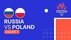 Full Match | VNL WOMEN'S - Russia vs Poland | Volleyball Nations League 2021