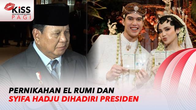 Pernikahan El Rumi dan Syifa Hadju Dihadiri Presiden, Mahar Hingga Souvenir Emas Jadi Sorotan  Kiss Pagi