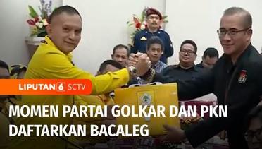 Partai Golkar dan PKN Daftarkan Ratusan Bacaleg ke KPU | Liputan 6