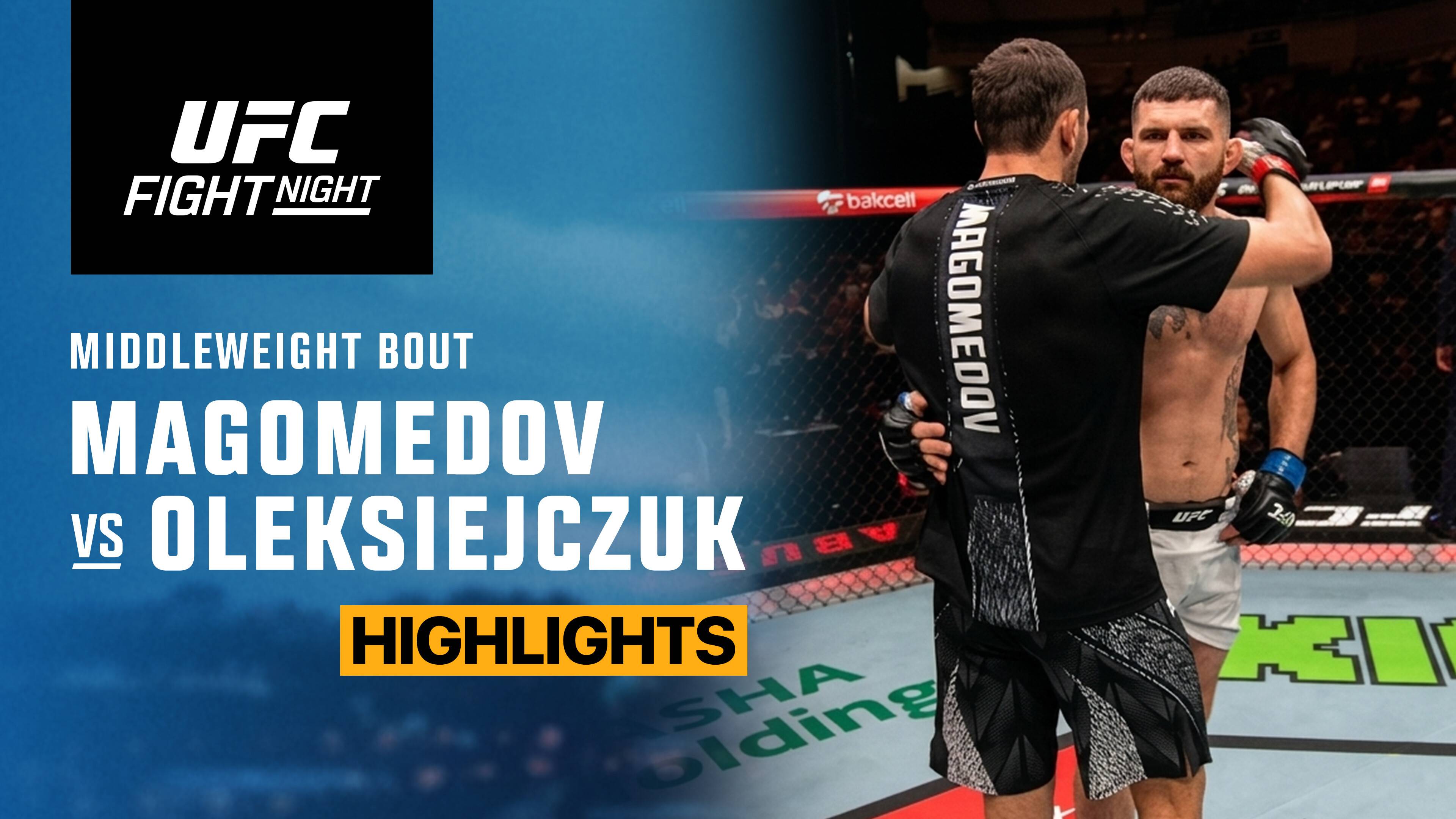 Abus Magomedov vs Michal Oleksiejczuk - Middleweight | UFC Fight Night