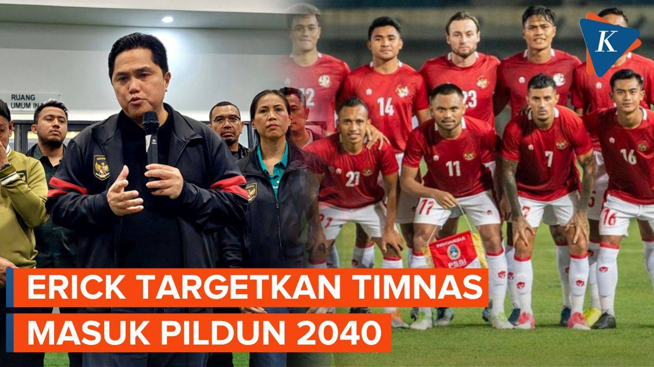 Jabat Ketum PSSI Erick Thohir Targetkan Timnas Indonesia Lolow Piala Dunia Kompascom Vidio