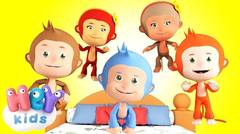 Five Little Monkeys  Learn numbers and letters for toddlers