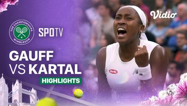Sonay Kartal (GBR) vs Coco Gauff (USA) - Highlights | Wimbledon 2024 - Ladies' Singles