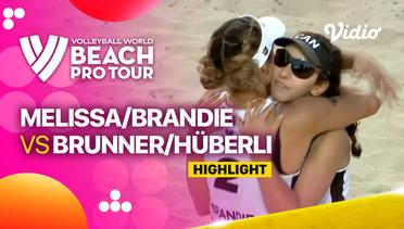 Highlights |  Melissa/Brandie (CAN) vs Brunner/Huberli (CHE) | Beach Pro Tour Elite 16 Doha, Qatar 2023