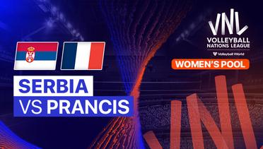 Serbia vs Prancis - Full Match | Women's Volleyball Nations League 2024