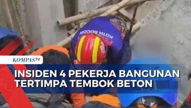 4 Pekerja Bangunan Tertimpa Tembok Saat Merenovasi Ruko di Bogor, 1 Orang Tewas