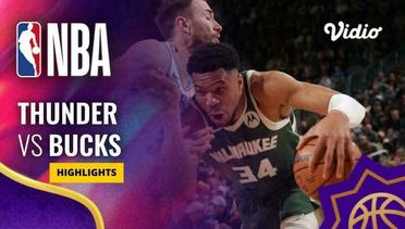 Oklahoma City Thunder vs Milwaukee Bucks - Highlights | NBA Regular Season 2023/24