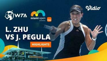 Lin Zhu vs Jessica Pegula - Highlights | WTA Miami Open 2024