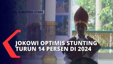 Optimis Penurunan Stunting Hingga 14 Persen di Indonesia, Jokowi : Kita Bersama Harus Kerja Keras