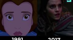 Beauty & The Beast OLD V NEW Trailer Side By Side