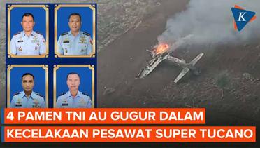 4 Perwira Menengah TNI AU Gugur dalam Kecelakaan 2 Pesawat Super Tucano di Pasuruan