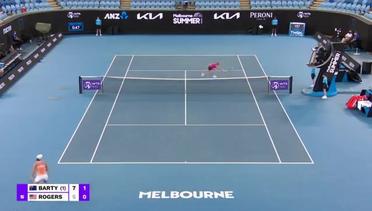 Match Highlights | Ashleigh Barty 2 vs 1 Shelby Rogers | WTA Melbourne Open 2021