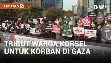 Warga Korea Selatan Beri Penghormatan untuk Korban Perang Israel di Gaza