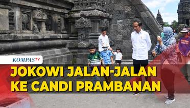 Presiden Jokowi Ajak Cucu Jalan-jalan ke Candi Prambanan