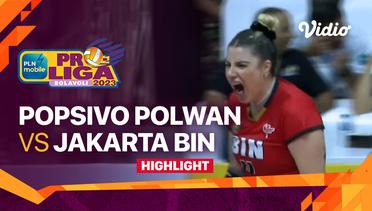 Highlights | Jakarta Popsivo Polwan vs Jakarta BIN | PLN Mobile Proliga Putri 2023