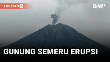 Gunung Semeru Erupsi, Abu Setinggi 500 Meter Disemburkan