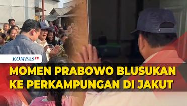 Momen Capres Prabowo Blusukan ke Perkampungan di Penjaringan Jakarta Utara