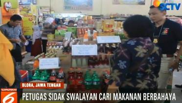 Petugas Gabungan Sidak Makanan dan Minuman di Pasar Swalayan Blora - Liputan6 Petang Terkini