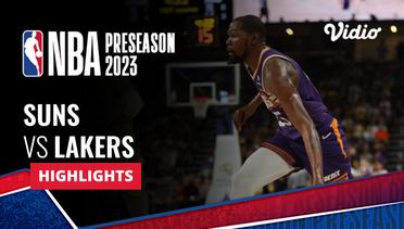 Phoenix Suns vs Los Angeles Lakers - Highlights | NBA Preseason 2023