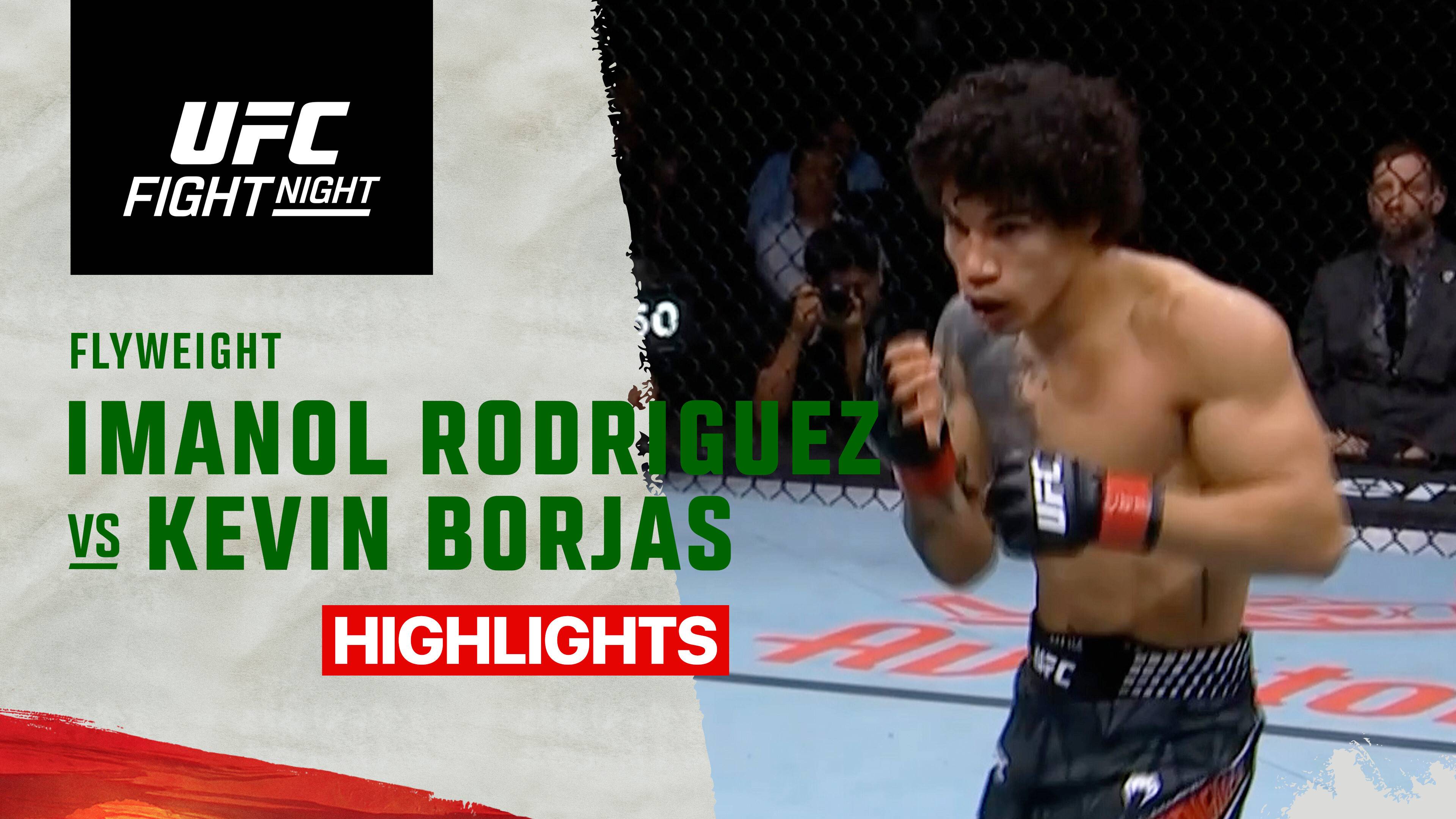 Imanol Rodriguez vs Kevin Borjas - Flyweight | UFC Fight Night
