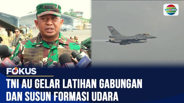 TNI AU Gelar Gladi Resik Demo Udara 57 Pesawat Jelang Upacara Kehormatan Militer | Fokus