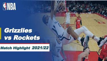 Match Highlight | Memphis Grizzlies vs Houston Rockets | NBA Regular Season 2021/22