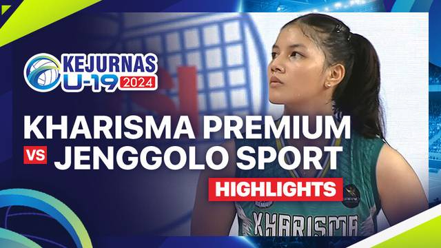 Putri: Kharisma Premium vs Jenggolo Sport Sidoarjo - Semifinal - Highlights | Kejurnas Bola Voli Antarklub U-19 2024