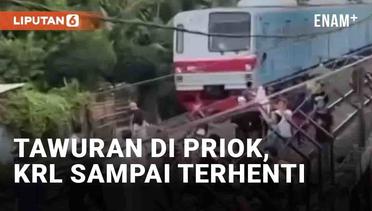 Viral KRL Terhenti di Tanjung Priok Gara-Gara Tawuran